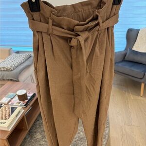 Café colored work pants